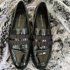 Donald Pliner patent leather loafers